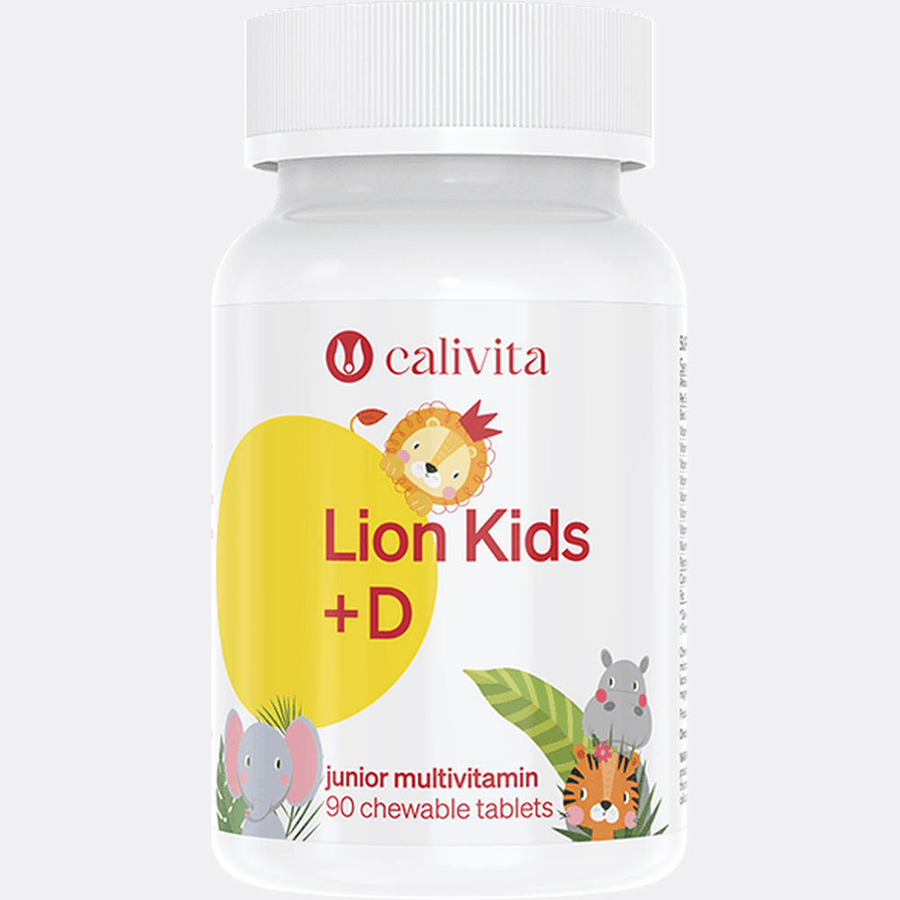 Calivita vitamín D Lion Kids - 90 tabliet