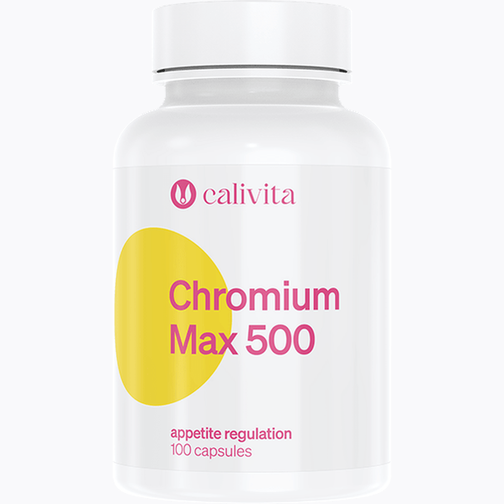 Calivita Chromium Max 500, 100 kapsúl - Reguluje chuť do jedla