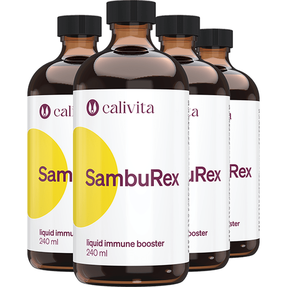 Calivita SambuRex Pack 4 x 240 ml - Tekutý výživový doplnok