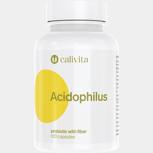 Calivita Acidophilus 100 kapsúl - Baktérie Lactobacillus Acidophilus + Vláknina