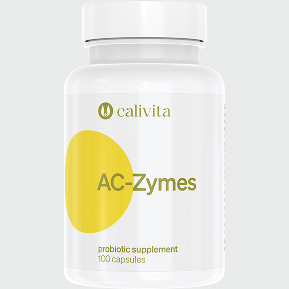 Calivita AC-Zymes 100 kapsúl - Baktérie Lactobacillus Acidophilus
