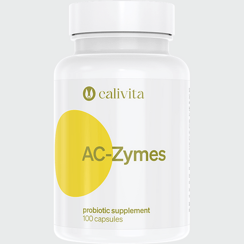 Calivita AC-Zymes 100 kapsúl - Baktérie Lactobacillus Acidophilus