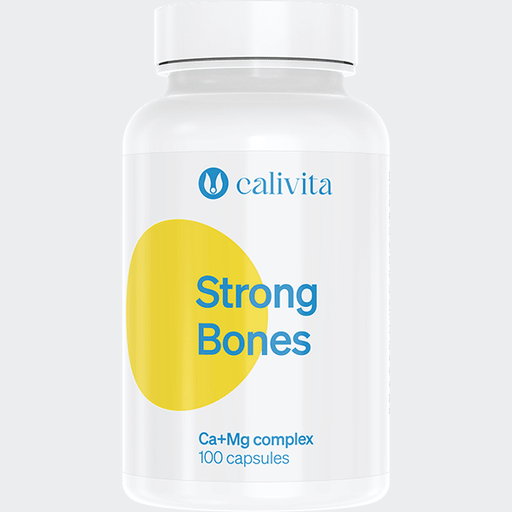 Calivita Strong Bones 100 kapsúl - Prípravok s Vápnikom a Horčíkom