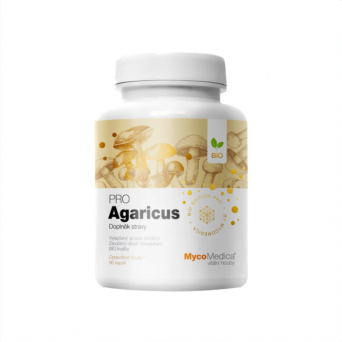 MycoMedica Agaricus PRO 90 rastlinných kapsúl