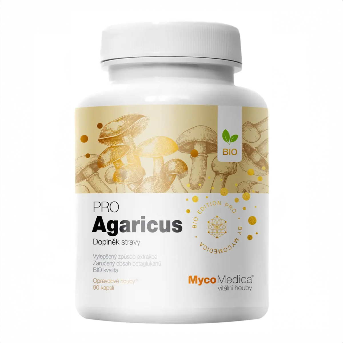 MycoMedica Agaricus PRO 90 rastlinných kapsúl