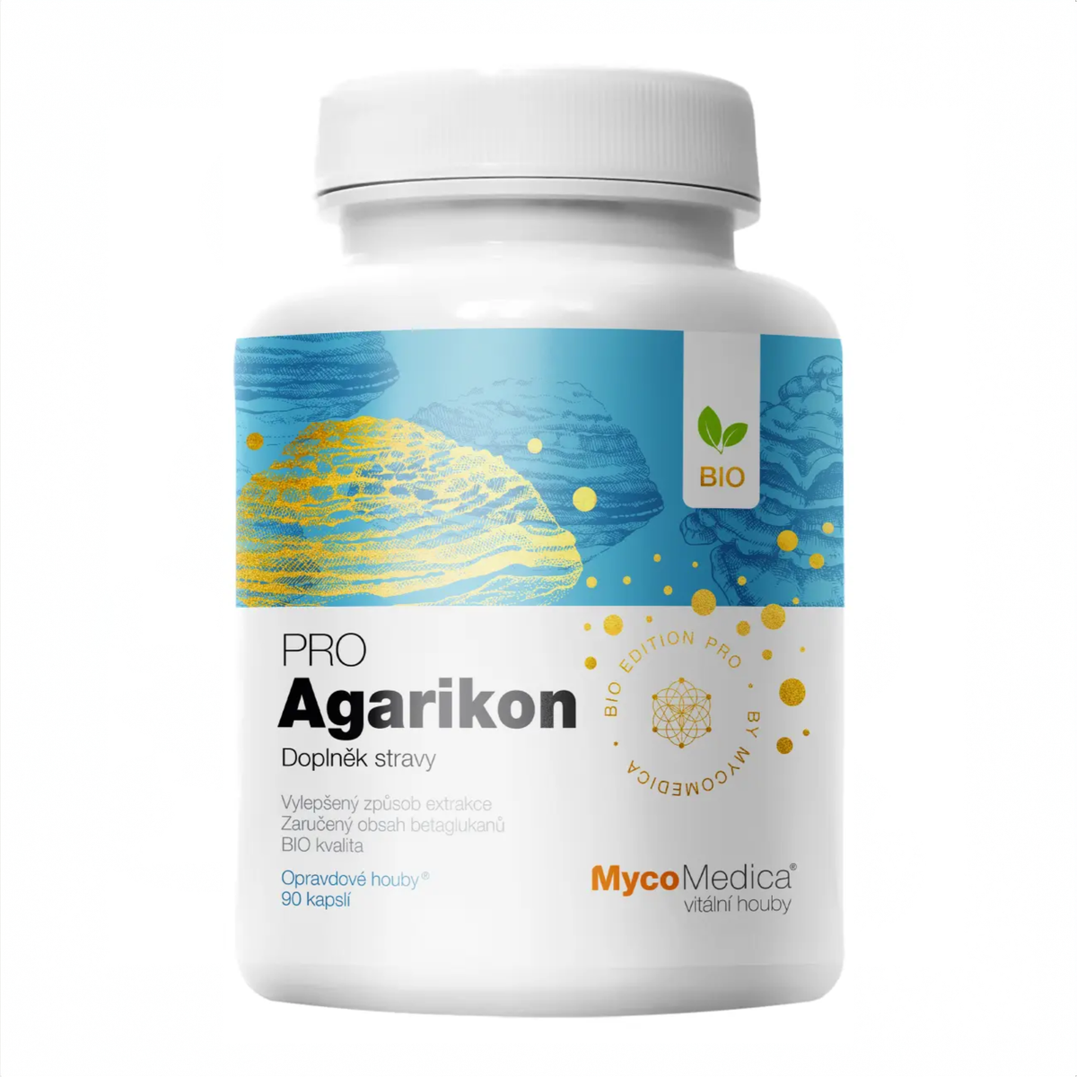 MycoMedica Agarikon PRO 90 rastlinných kapsúl