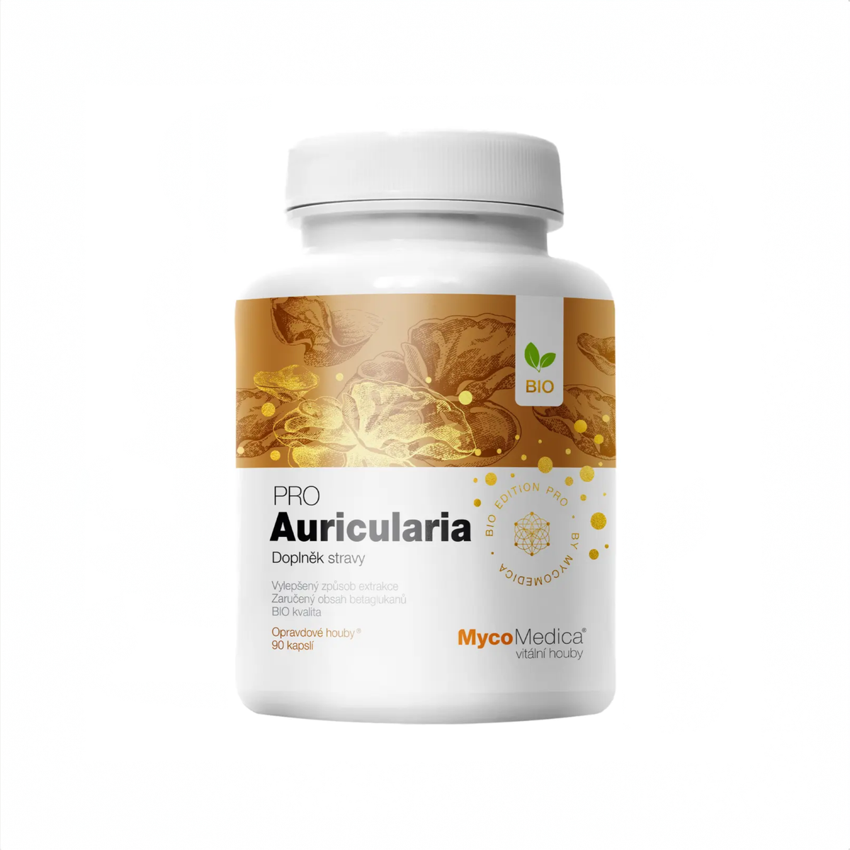 MycoMedica Auricularia PRO 90 rastlinných kapsúl