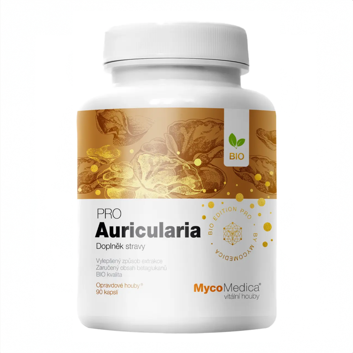 MycoMedica Auricularia PRO 90 rastlinných kapsúl