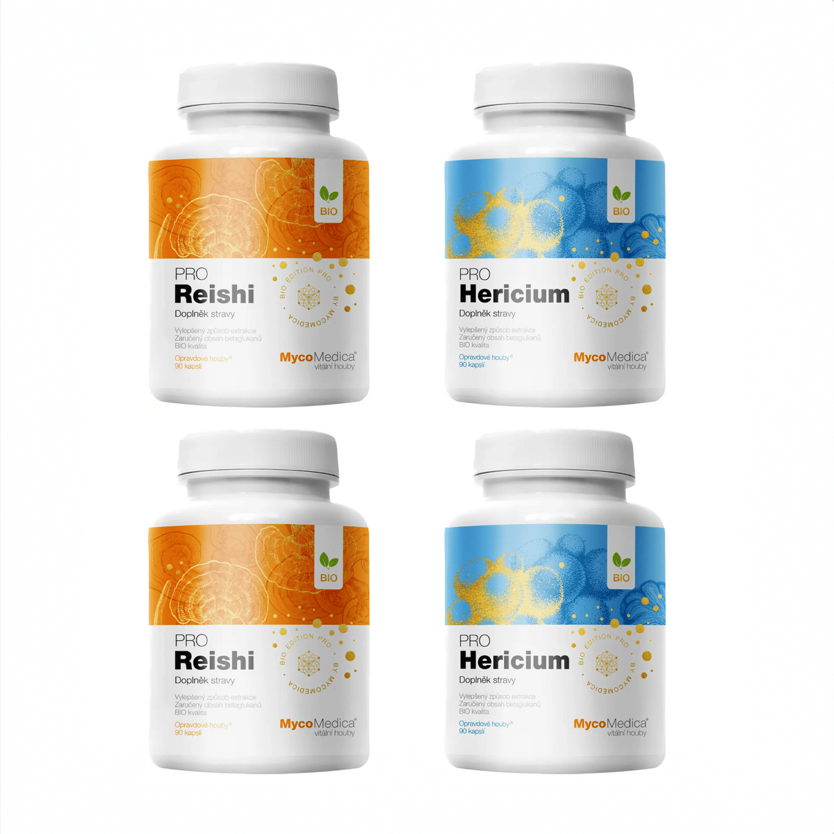 MycoMedica Reishi PRO a Herícium PRO