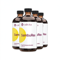CaliVita SambuRex set 4× 240 ml tekutý doplnok s bazou čiernou, echinaceou a vitamínom C