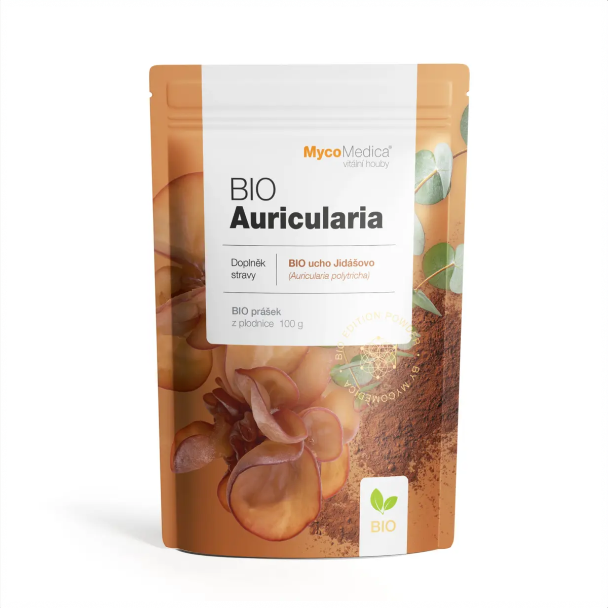 MycoMedica BIO Auricularia v prášku 100 g
