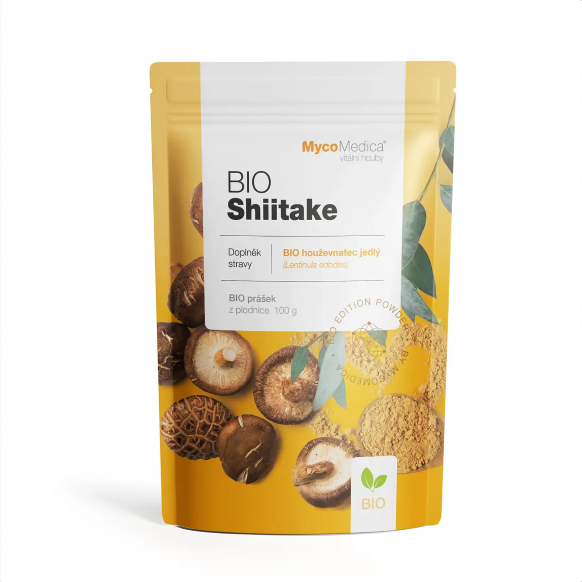MycoMedica BIO Shiitake v prášku 100 g