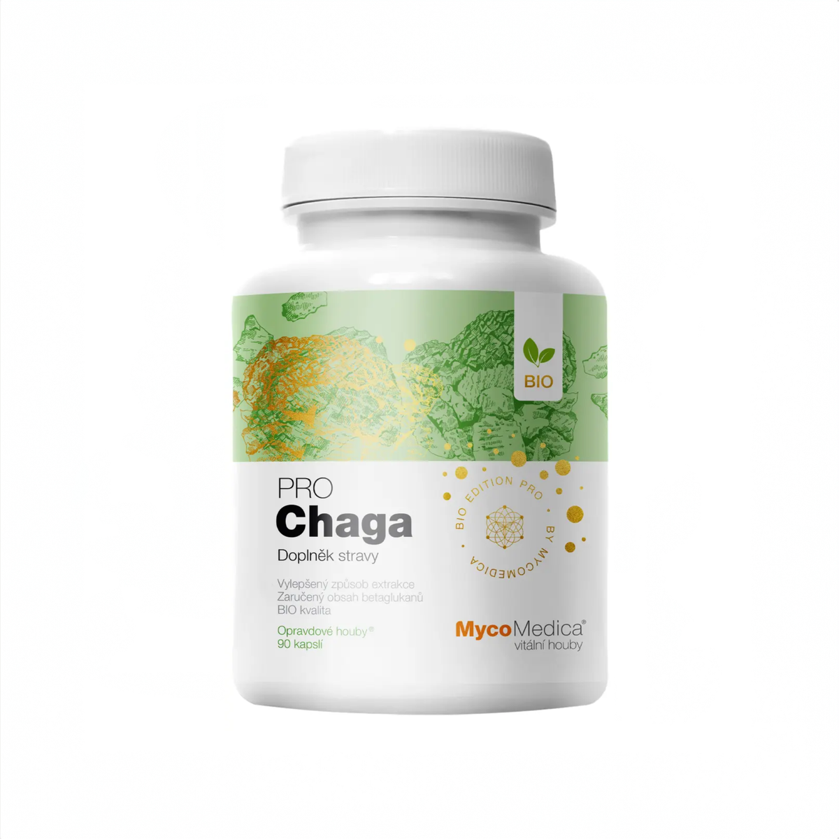 MycoMedica Chaga PRO 90 rastlinných kapsúl