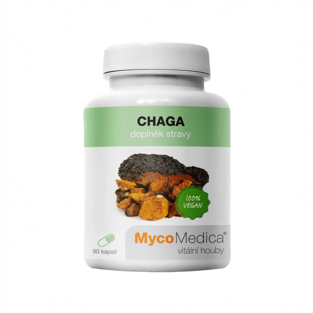 MycoMedica Chaga 90 rastlinných kapsúl