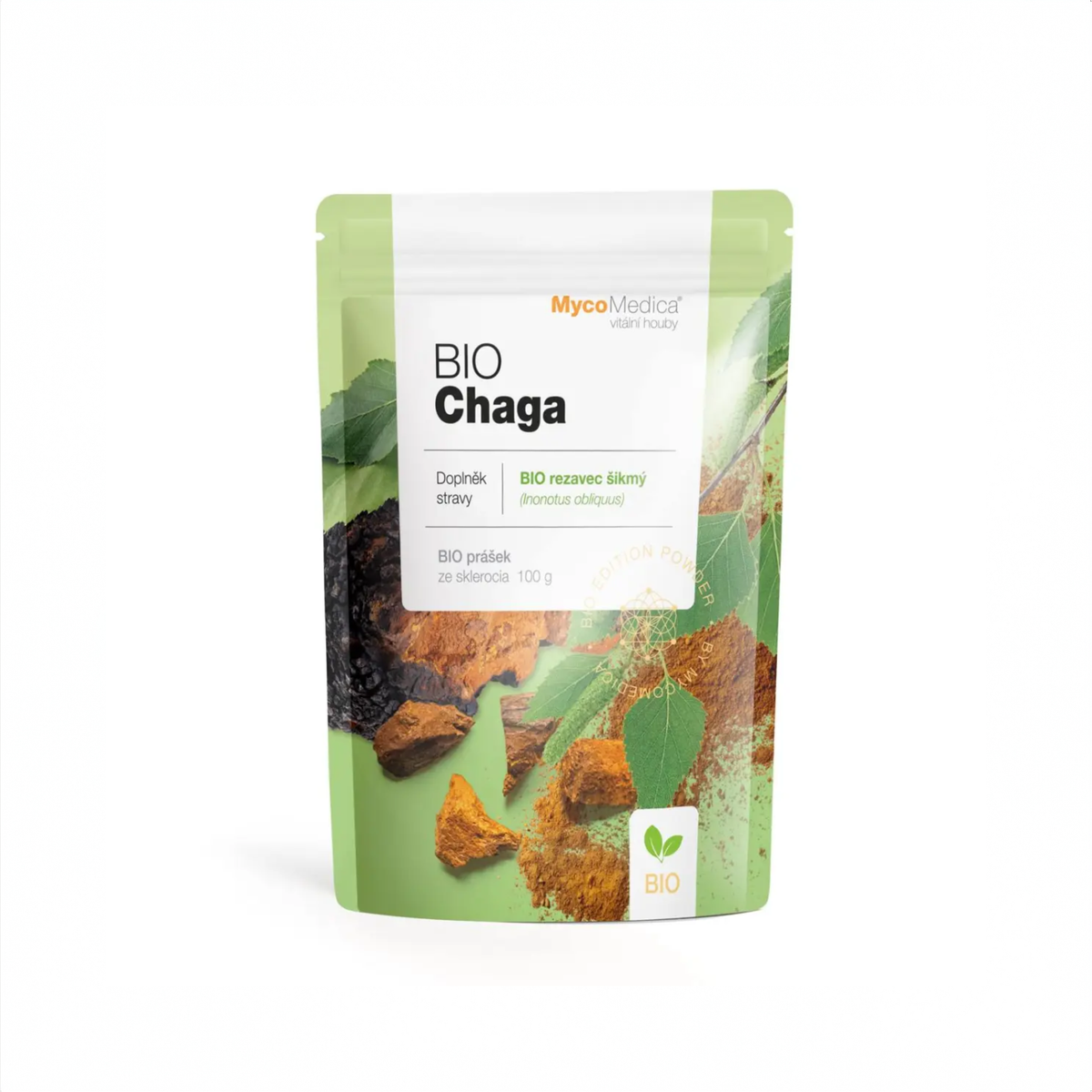 MycoMedica BIO Chaga v prášku 100 g