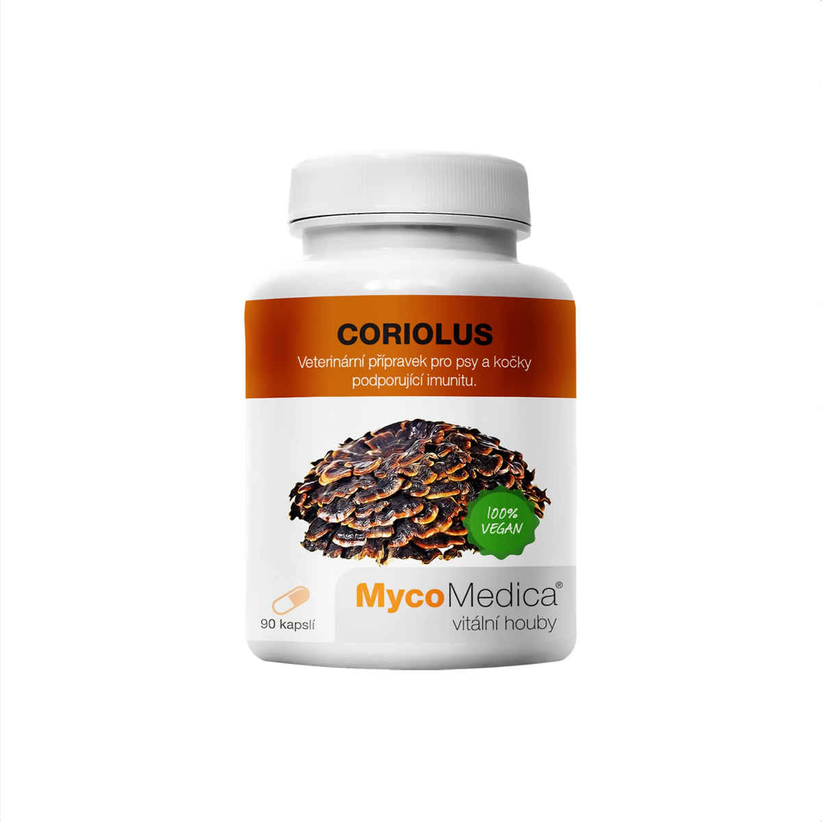 MycoMecica Coriolus 90 rastlinných kapsúl