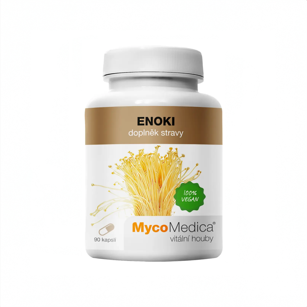 Mycomedica Enoki 90 rastlinných kapsúl