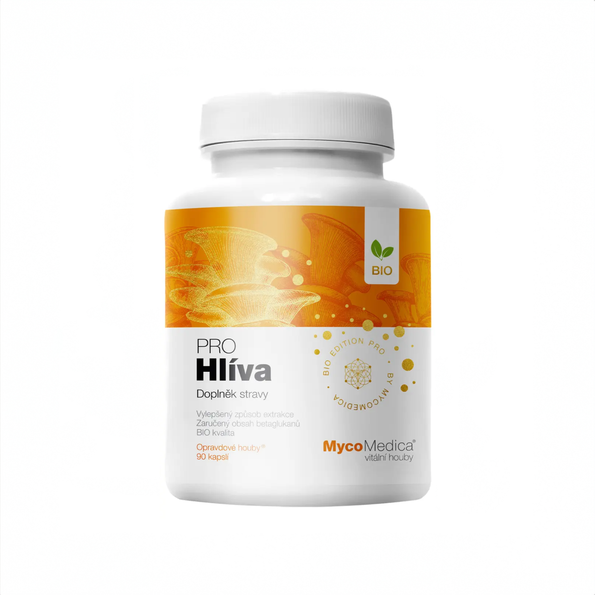 MycoMedica Hlíva PRO 90 rastlinných kapsúl