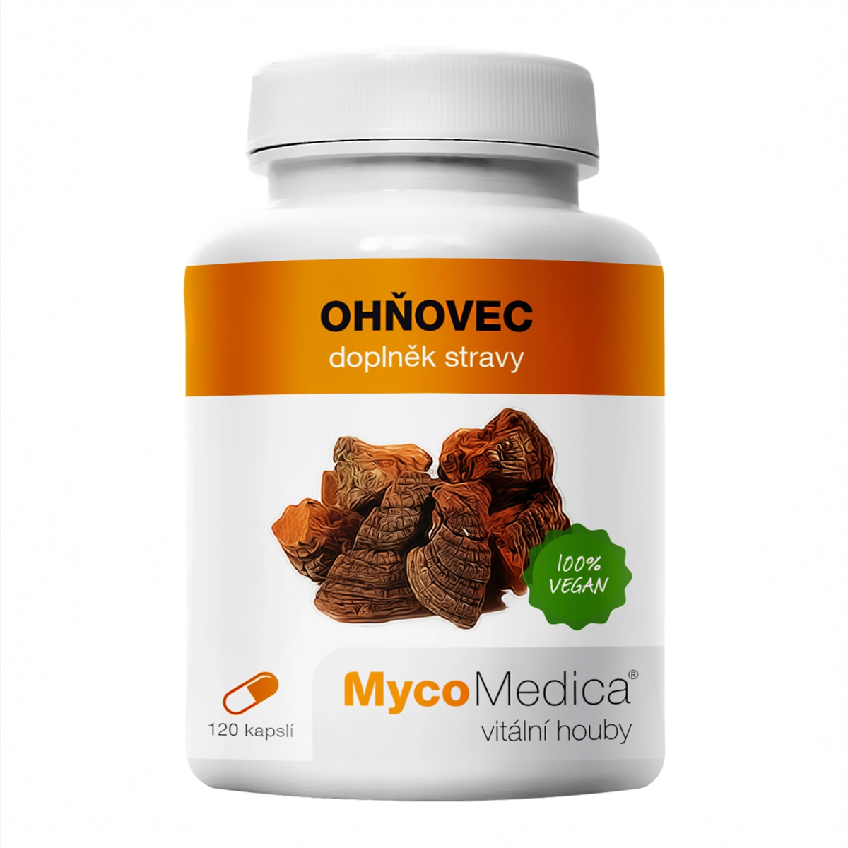MycoMedica Ohňovec 90 rastlinných kapsúl