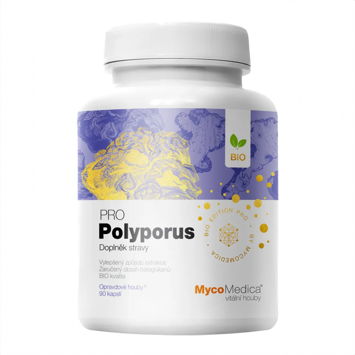 MycoMedica Polyporus PRO 90 rastlinných kapsúl
