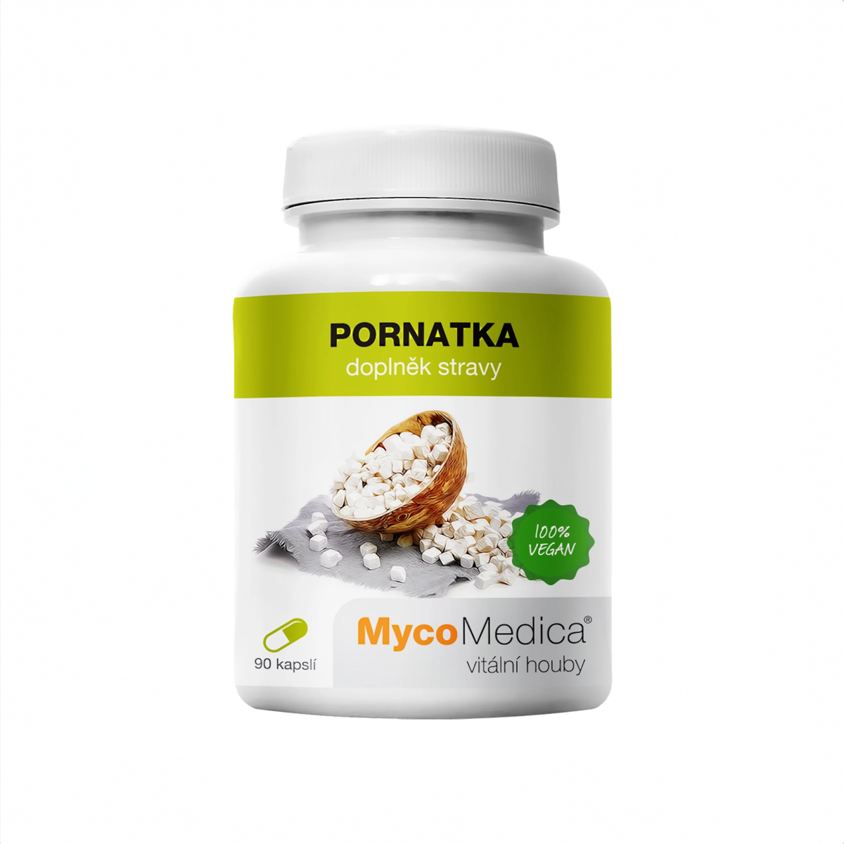 MycoMedica Pornatka 90 rastlinných kapsúl