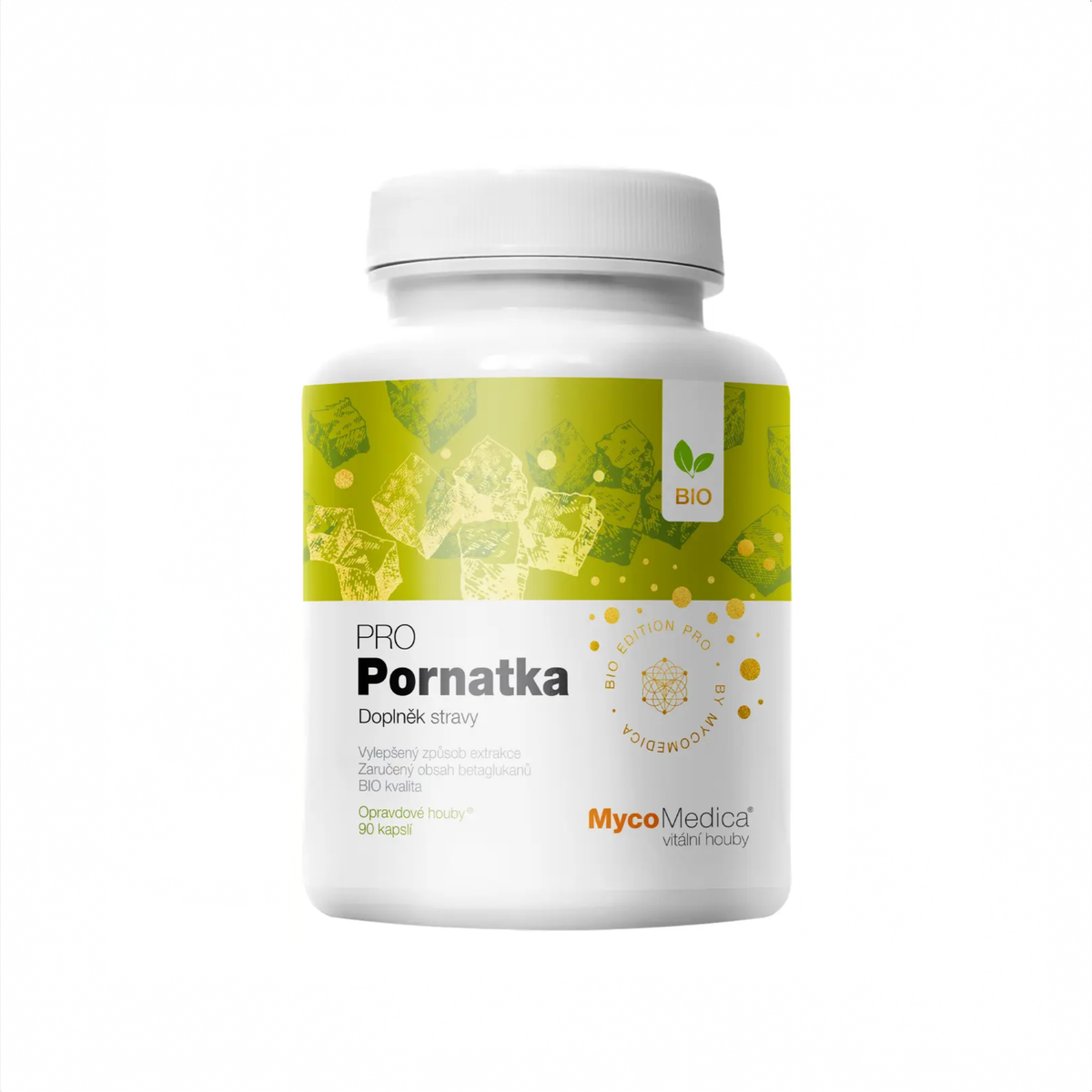 MycoMedica Pornatka PRO 90 rastlinných kapsúl