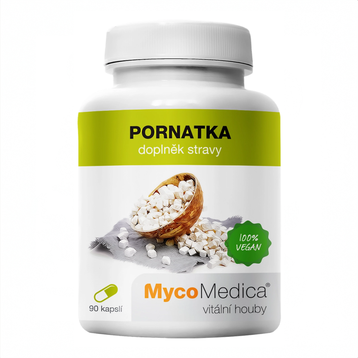 MycoMedica Pornatka 90 rastlinných kapsúl