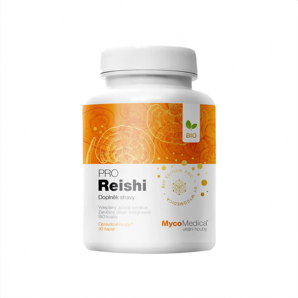 MycoMedica Reishi PRO 90 rastlinných kapsúl