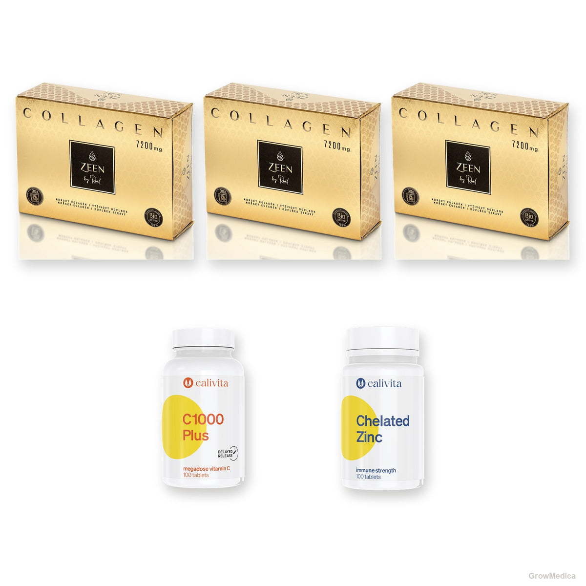 ZEEN Lemon 90 dní + vitamín C + zinok — packshoty GrowMedica