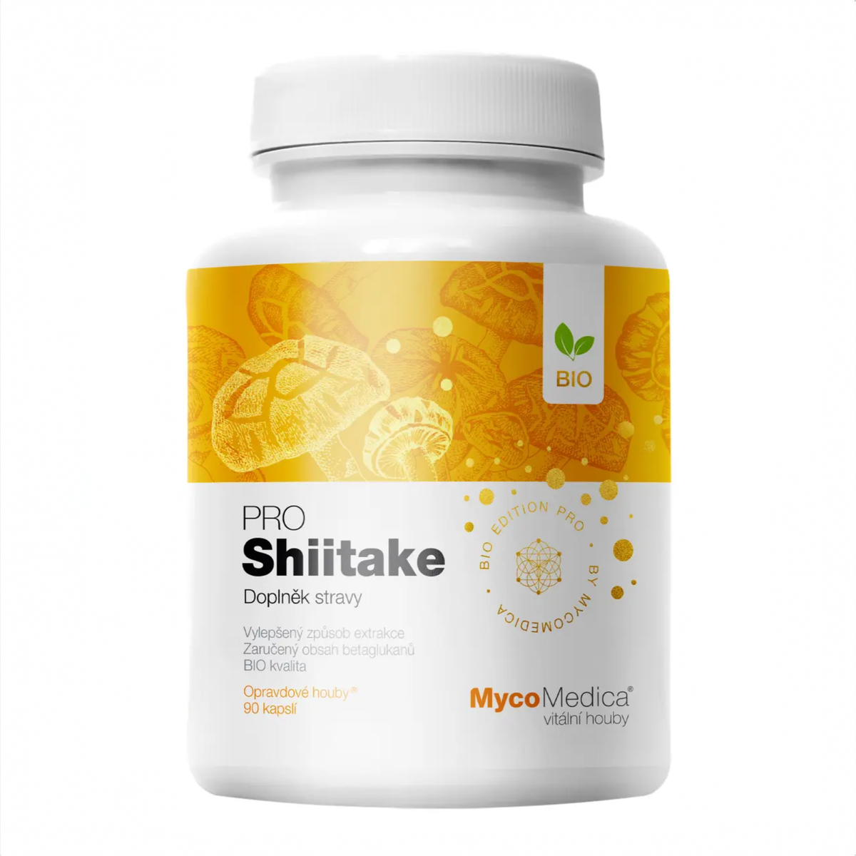 MycoMedica Shiitake PRO 90 rastlinných kapsúl