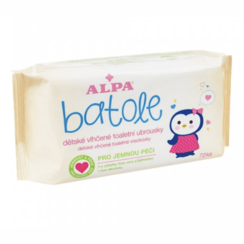 BATOLE detské vlhčené toaletné obrúsky s aloe vera