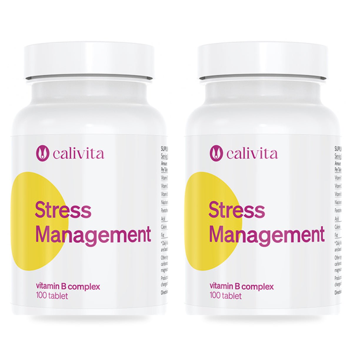 CaliVita Stress Management, dve balenia, 2× 100 tabliet