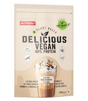 Nutrend DELICIOUS VEGAN PROTEIN - latte macchiato - 450 g