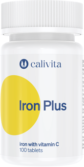 Calivita Železo Iron Plus s vitamínom C- 100 tabliet 