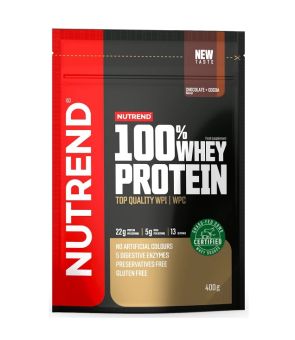 Nutrend 100% WHEY PROTEIN - čokoláda + kakao - 400 g