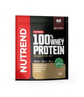 Nutrend 100% WHEY PROTEIN - čokoládové brownies - 1 000 g