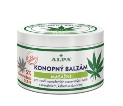 ALPA konopný balzam 250 ml - bolesti chrbta, ekzém, psoriáza