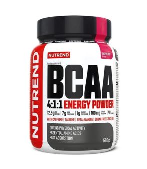 Nutrend BCAA 4:1:1 ENERGY POWDER - malina - 500 g