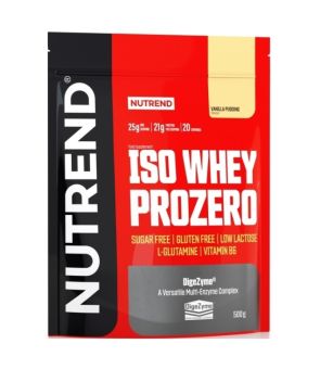 Nutrend ISO WHEY PROZERO - pudingová vanilka - 500 g