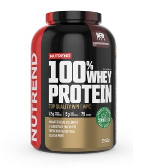 Nutrend 100% WHEY PROTEIN - čokoládové brownies - 2 250 g