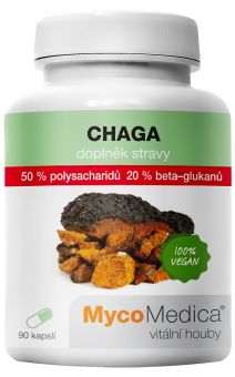 MycoMedica Chaga 50 %, 90 rastlinných kapsúl