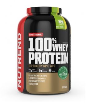 Nutrend 100% WHEY PROTEIN - kiwi + banán - 2 250 g