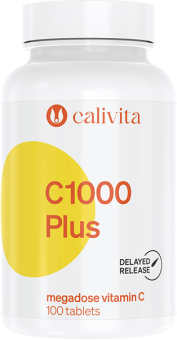 Calivita Vitamín C 1000 mg Plus 100 tabliet Antioxidant s Bioflavonoidmi