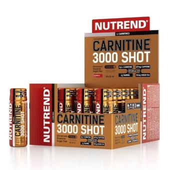 Nutrend CARNITINE 3000 SHOT - jahoda - 20 x 60 ml