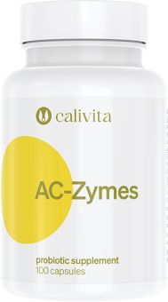 Calivita AC-Zymes 100 kapsúl - Baktérie Lactobacillus Acidophilus