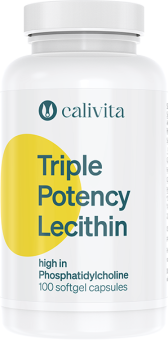 Calivita Triple-Potency Lecithin 100 mäkkých kapsúl - Sojový lecitín