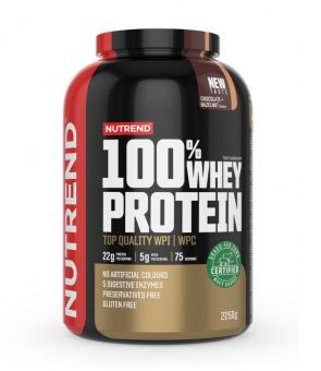 Nutrend 100% WHEY PROTEIN - čokoláda + lieskový orech - 2 250 g 