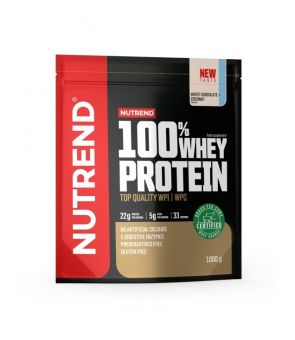 Nutrend 100% WHEY PROTEIN - biela čokoláda + kokos - 1 000 g