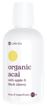 Calivita Organic Acai 473 ml - Acai s jablkami a plodmi čerešne vtáčej