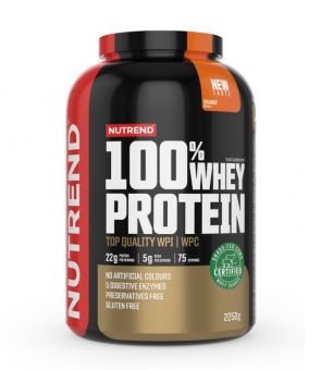 Nutrend 100% WHEY PROTEIN - pomaranč - 2 250 g